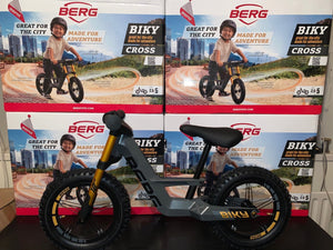 Berg Biky Cross Grey in stock + free kickstand accessory