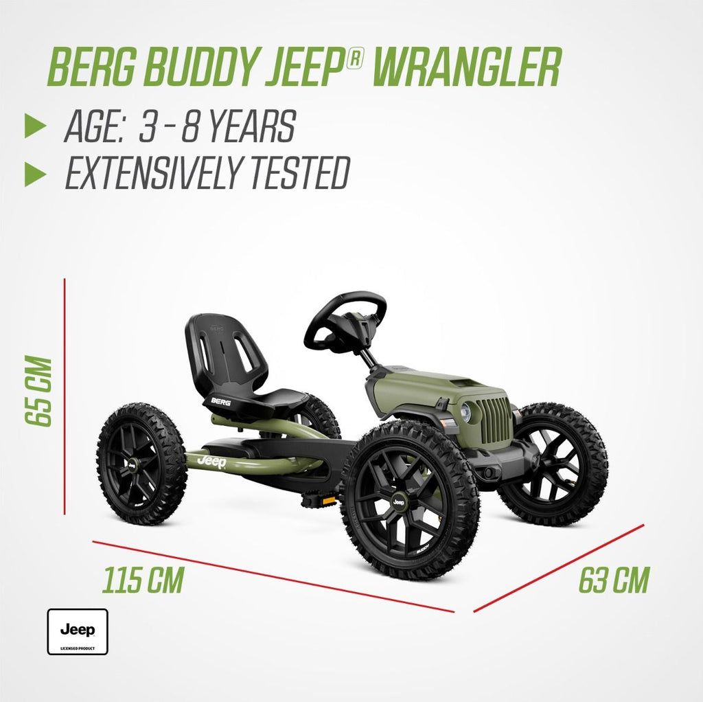 berg jeep junior pedal kart BERG Jeep® Buddy Wrangler – The Go Kart Shop