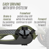 BERG Buddy Trail Green + Handbrake
