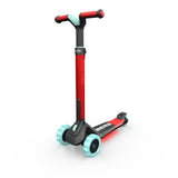 BERG Nexo Foldable Lights LED-Deck 3 Wheeled Scooter Red