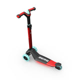 BERG Nexo Foldable Lights LED-Deck 3 Wheeled Scooter Red