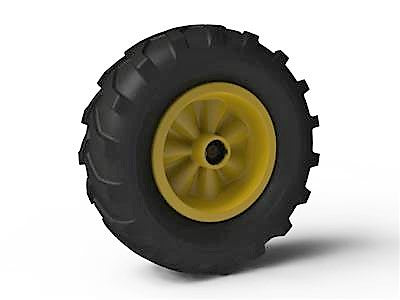 XL John Deere Wheel Yellow 460/165-8 Left Side Rear