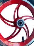 Build Your Own 12" Red Alloy Wheels & Axle Set