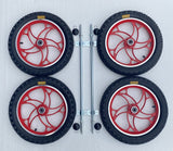 Build Your Own Go Kart. 14" Alloy Wheels & Axle Set