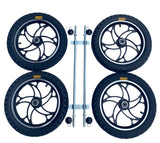 Build Your Own Go Kart. 14" Alloy Wheels & Axle Set