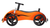 Orange Wooden Race Car