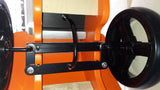 Orange Wooden Race Car