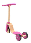 Berry Pink Wooden Scooter