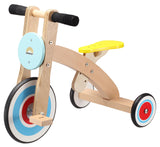 Blue Wooden Tricycle
