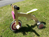 Berry Pink Wooden Tricycle